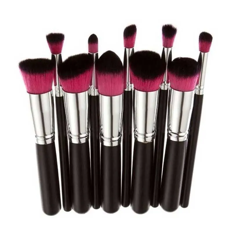 10Pcs Maange Rose Gold Makeup Brushes Professional Foundation Eyebrow Maquiagem Brush Pen Make Up Brushes Pinceis Cosmetics 1