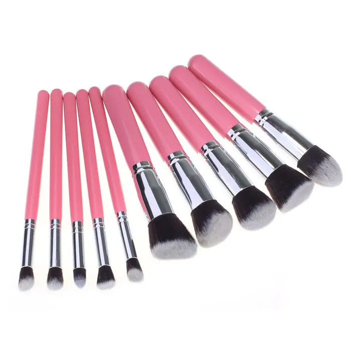 10Pcs Maange Rose Gold Makeup Brushes Professional Hair Eyebrow Foundation Brush Pen Maquillage Cosmetics Make Up Brush 1
