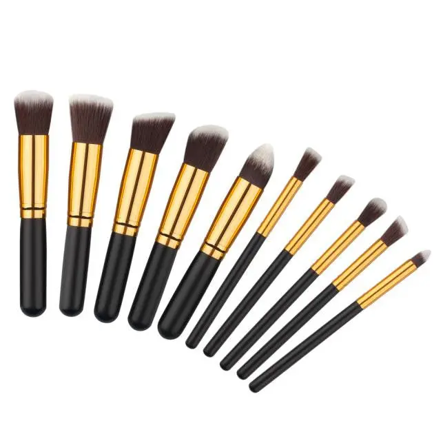 10Pcs Maange Rose Gold Makeup Brushes Professional Maquiagem Cosmetics Make Up Brushes Eyebrow Foundation Concealer Brush 1