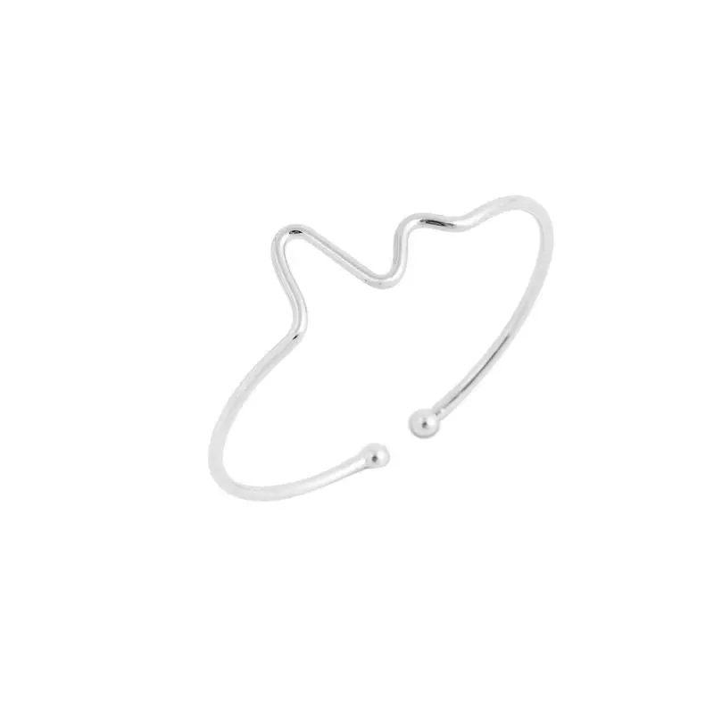 10Pcs Open Electricity Wave Shape Bracelet Bangles Birthday Gift G056 2