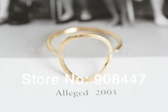 10Pcs Open Round Rings Unique Rings Couple Rings Simple Shape Round Ring 2