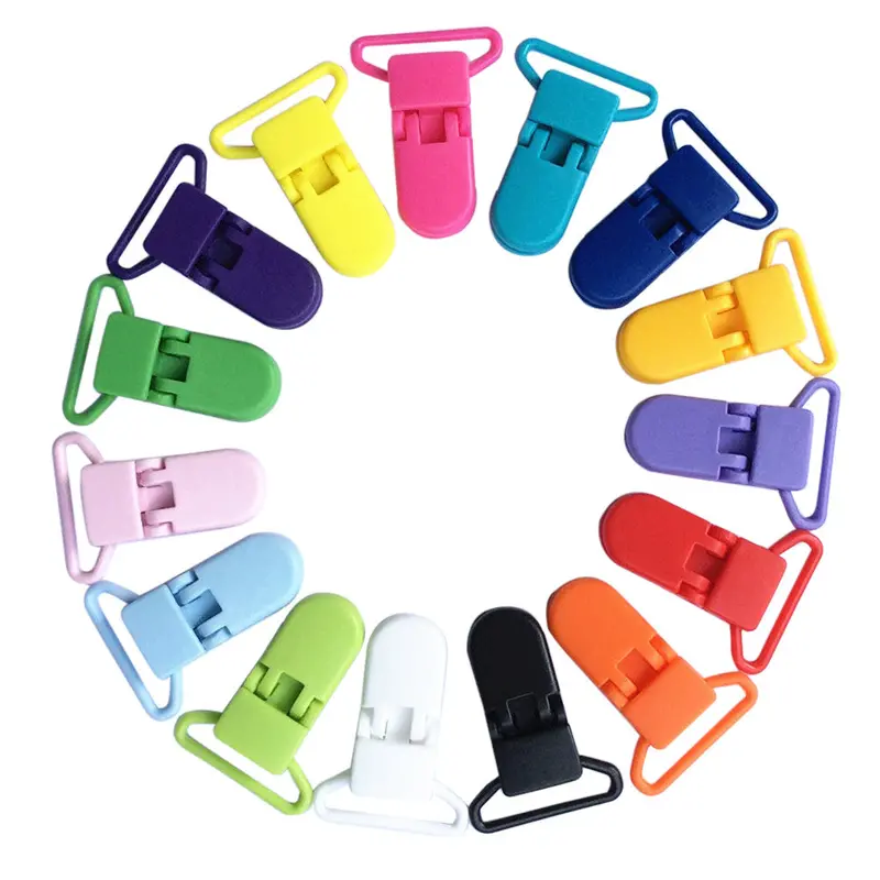 10Pcs Plastic Baby Pacifier Clip Holder Soother Mam Infant Dummy Clips Chain For 20Mm Ribbon Toddler Transparent Clip For Bebes 1