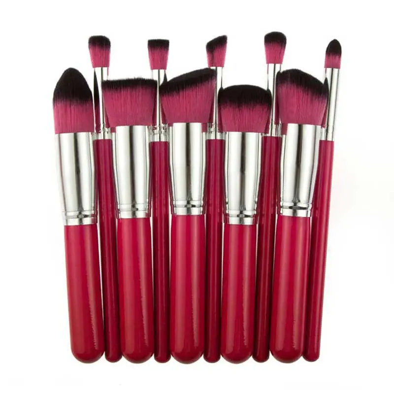 10Pcs Rose Gold Makeup Brushes Professional Cleaning Eyebrow Maquiagem Maquillage Brush Pen Make Up Brushes Pinceis Cosmetic 1