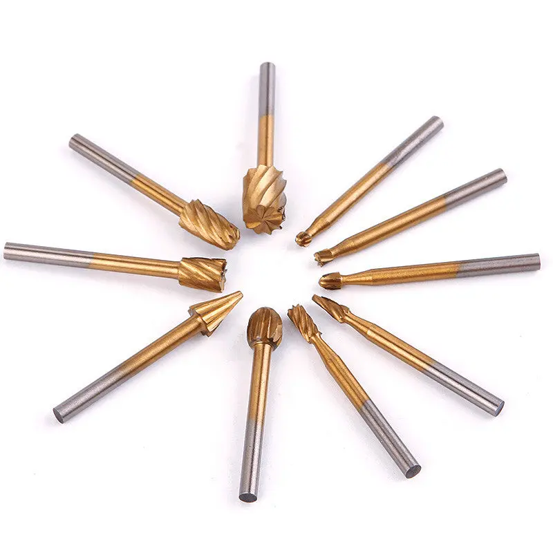 10Pcs Rotary File Electric Grinding Polishing Head Engraving Cutter Diy Wood Tool 87999 1