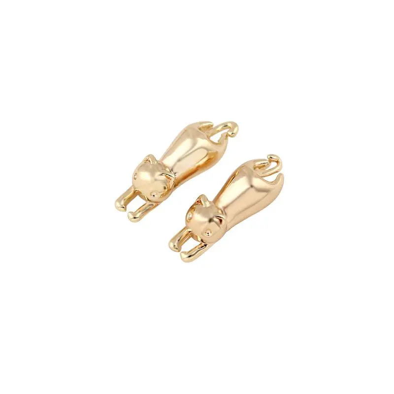 10Pcs-S094 Earrings Cute Small Cat Double Sided Earring Animal Small Cat Earrings Jewelry Wedding 1