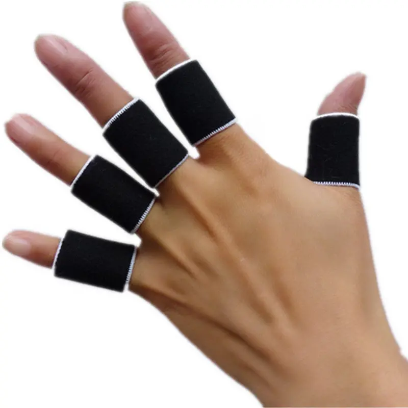 10Pcs Stretchy Protective Gear Finger Guard Bands Bandage Support Wraps Arthritis Aid Straight Finger Stall Sleeve Protector 1