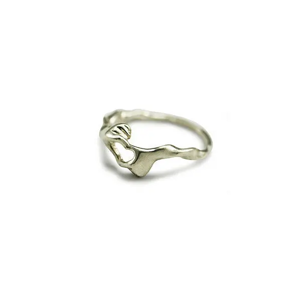 10Pcs Vintage Engaget Rings Gold And Silver Plated Cute Love Rings Simple Coupe Rings R149 2