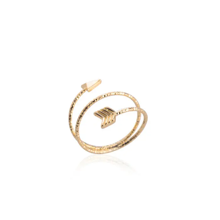 10Pcslot Goldsilverrose Gold Adjustable Arrow Ring Cute Couple Midi Rings R151 1