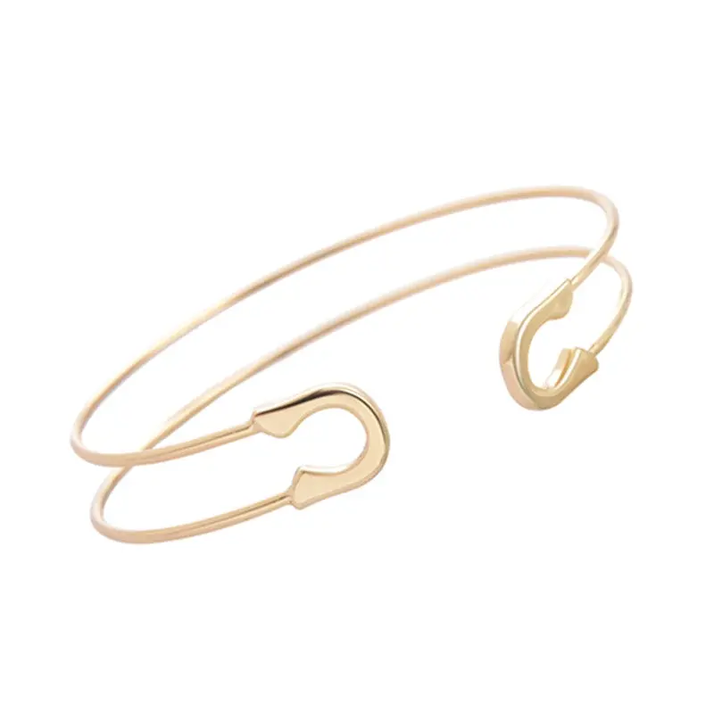 10Pcslot Jewelry Personalized Adjustable Safety Pin Bangles G001 1
