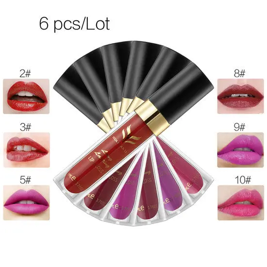 12 Color Huamianli Hydrating Velvet Waterproof Matte Lip Gloss Combination 36Pcs 11