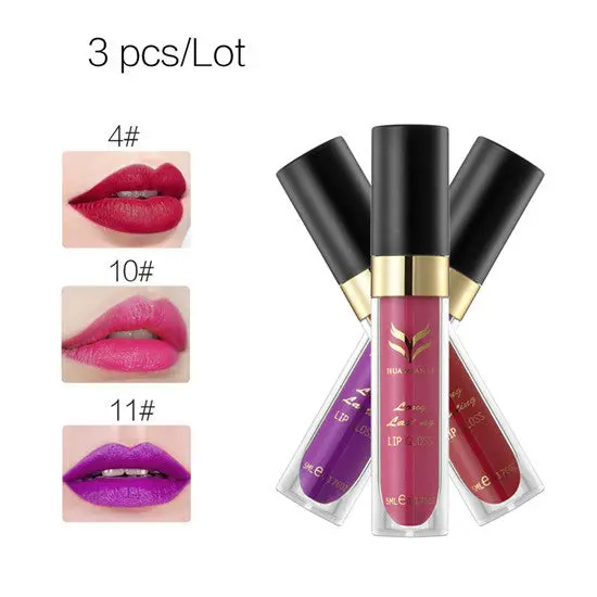 12 Color Huamianli Hydrating Velvet Waterproof Matte Lip Gloss Combination 36Pcs 6