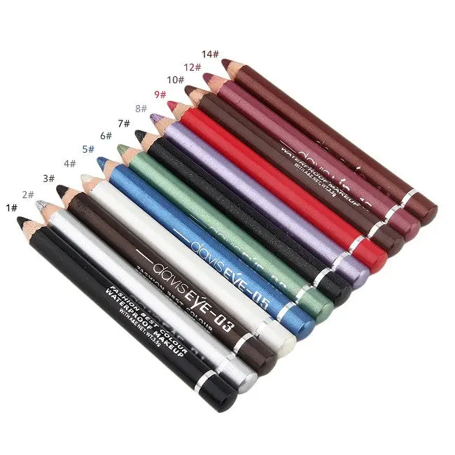 12 Colors Personal Eye Make Up Eyeliner Pencil Long Lasting Waterproof Eye Liner Eyes Cosmetics Pen With Pencil Sharpener 1