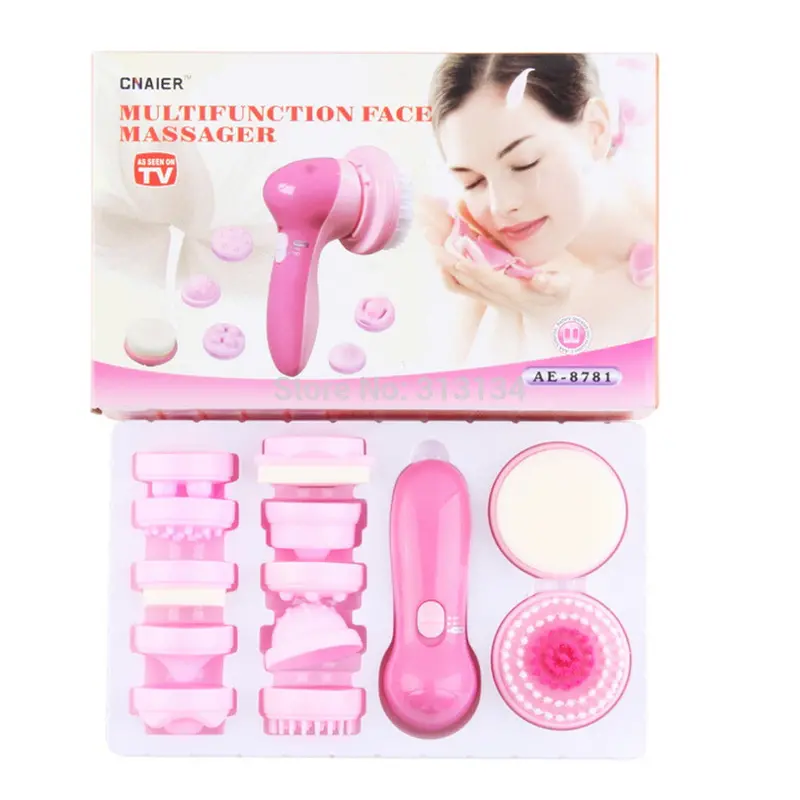 12 In 1 Multifunction Electrical Facial Cleansing Brush Face Body Massager Kit 1