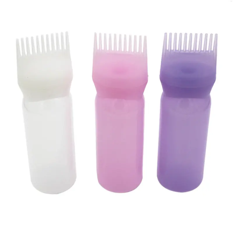 120Ml Hair Dye Bottle Applicator Brush Dispensing Kit Graduated Salon Hair Coloring Dyeing Rom Color 1