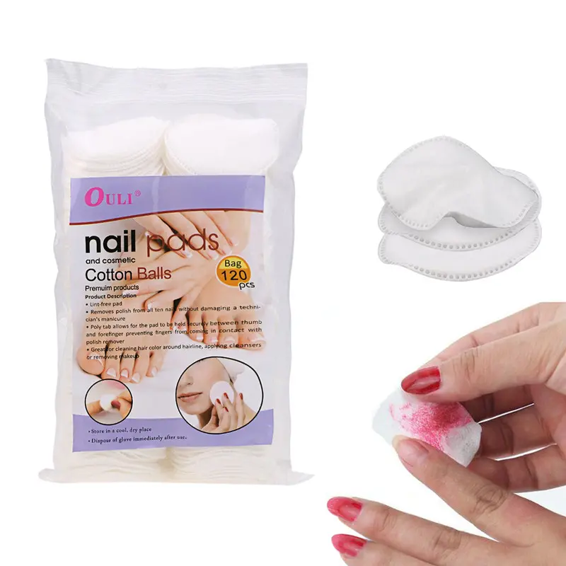 120Pcs Nail Tools Bath Manicure Gel Nail Polish Remover Nail Wipe Cotton Napkins For Nails 1