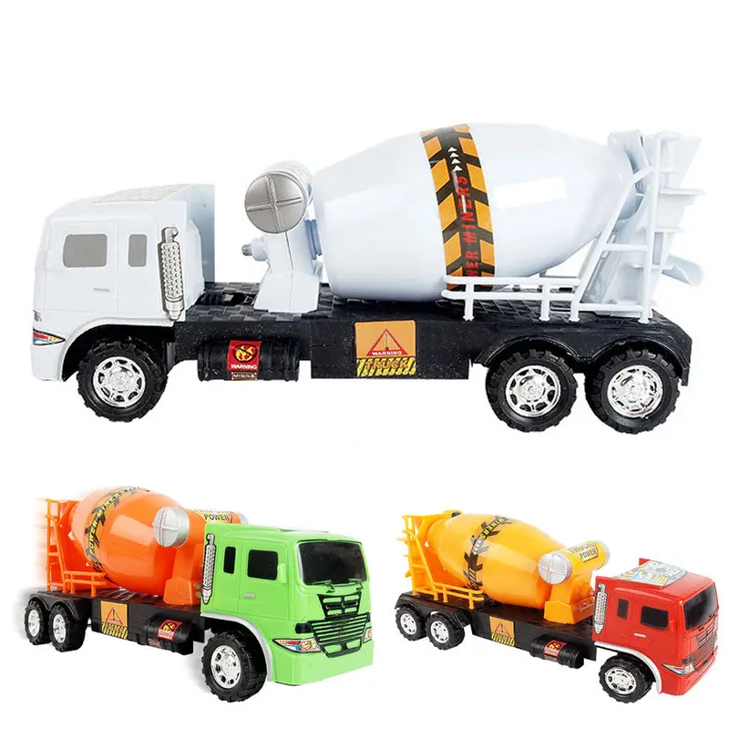 1:24 Pull Back Concrete Mixer Car Toy Truck Model Excavators Dumpers Diecasts Vehicles Toy For Boys Rom Color 1