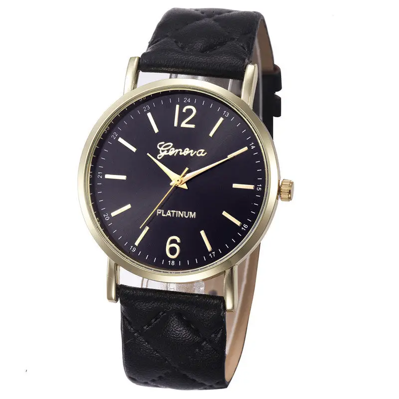 12Colors Geneva Womens Watches Men Wrist Watch Roman Watch Ladies Leather Band Quartz Watch Montre Feida 1