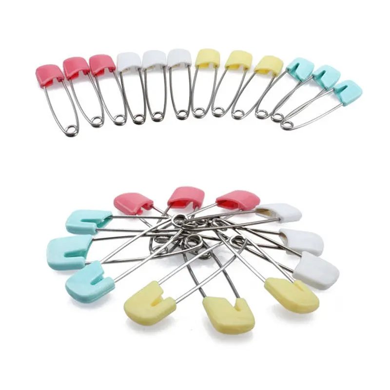 12Pcs Baby Safety Pins Shower Cloth Diaper Pins Holder 1