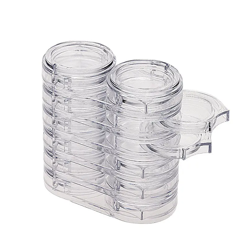 12Pcs/Box Empty Nail Art Decorations Storage Case Box Nail Glitter Rhinestone Crystal Beads Accessories Container 1