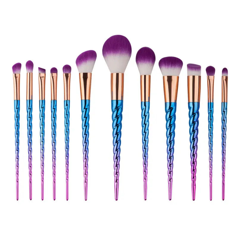 12Pcs Gujhui Professional Makeup Brushes Eyeshadow Eyebrow Contour Hair Brush Powder Foundation Make Up Brushes Cosmetics 1