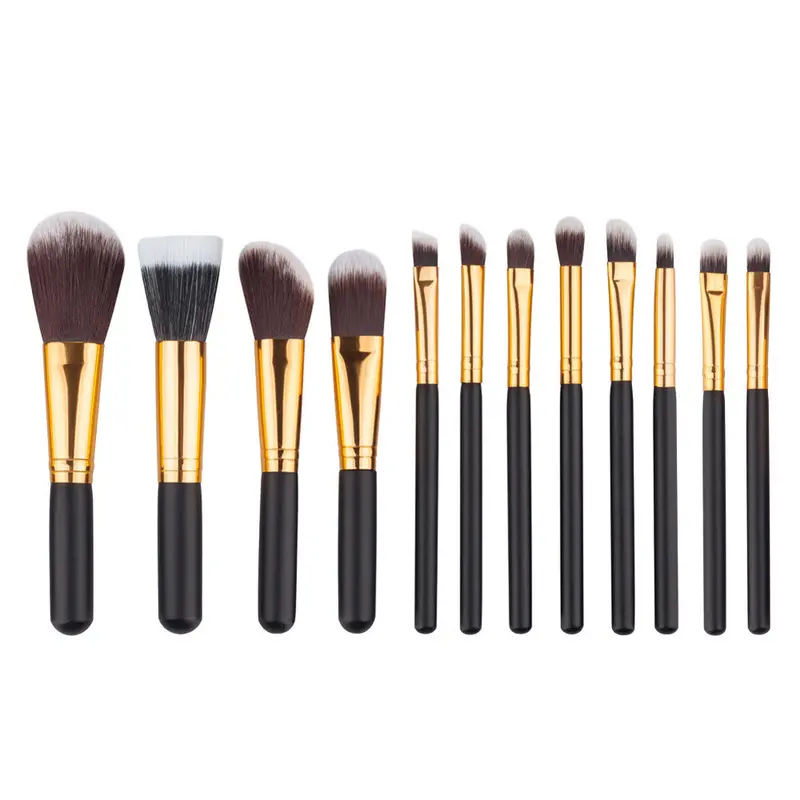 12Pcs Makeup Brush Pressional Cosmetic Brush Tools Eyeshadow Foundation Makeup Brushes 1