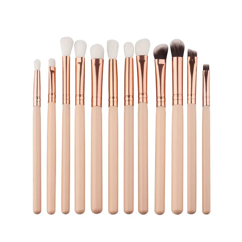 12Pcs Professional Makeup Brushes Eyebrow Eyeshadow Pinceis Brush Maquillage Powder Foundation Make Up Brushes Gujhui Cosmetic 1