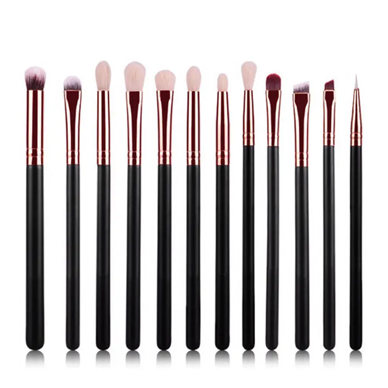 12Pcs Professional Makeup Brushes Maquiagem Maquillage Cosmetics Make Up Brushes Eyebrow Eyes Concealer Pinceis Brush 1
