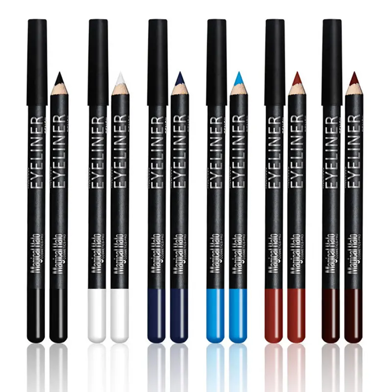 12Pcsset Magical Halo Colorful Makeup Eyeliner Pencil Eyeliner Waterproof Eyeshadow Smooth Nude Eye Pencil 1