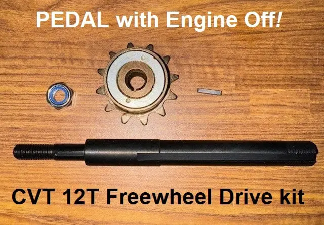 12T Cvt Freewheel Drive Sprocket And Shaft Kit 1