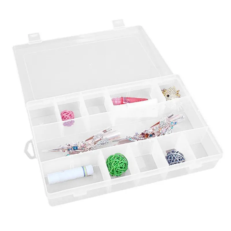 13 Grids Jewelry Box Beads Pills Nail Art Jewelry Storage Box Fast Shipping Feida 1