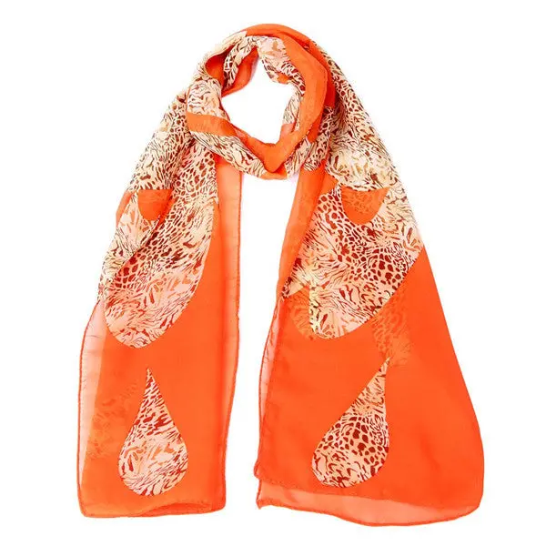 135Cm*36Cm Women Scarves Famous Scarf Wrap Lady Chiffon Shawl Chiffon Scarves Cachecol Feminino 1