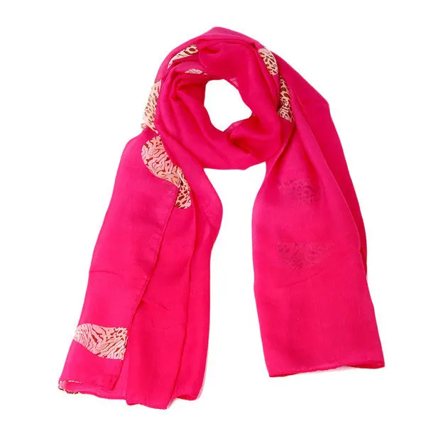135Cm*36Cm Women Scarves Famous Scarf Wrap Lady Chiffon Shawl Chiffon Scarves Cachecol Feminino 4