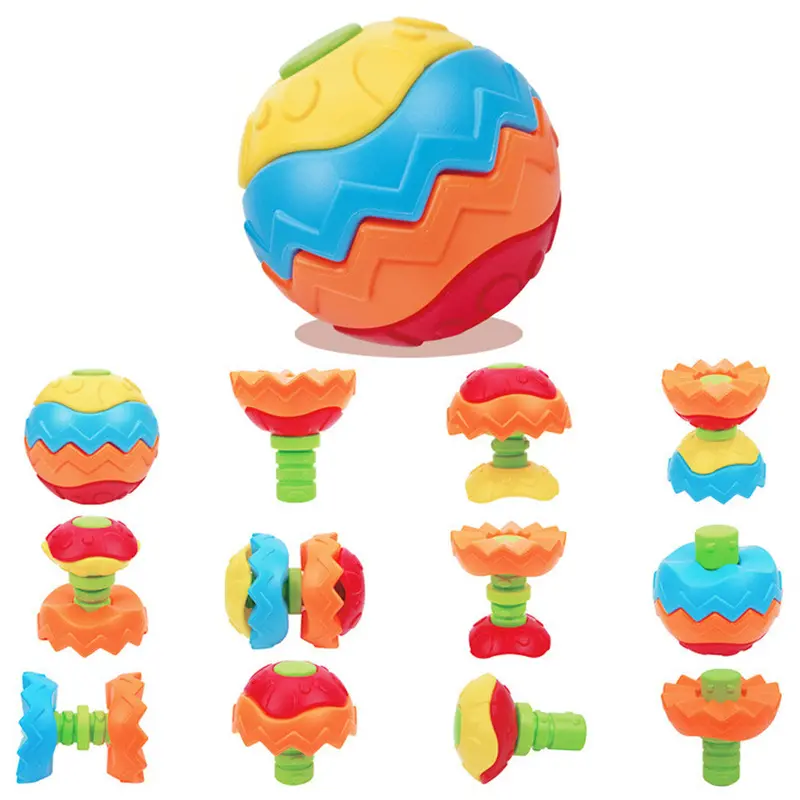 13Cm Baby Crawling Toy Ball Puzzle Deformation Disassemble Educational Toy Puzzle Ball For Kids 1