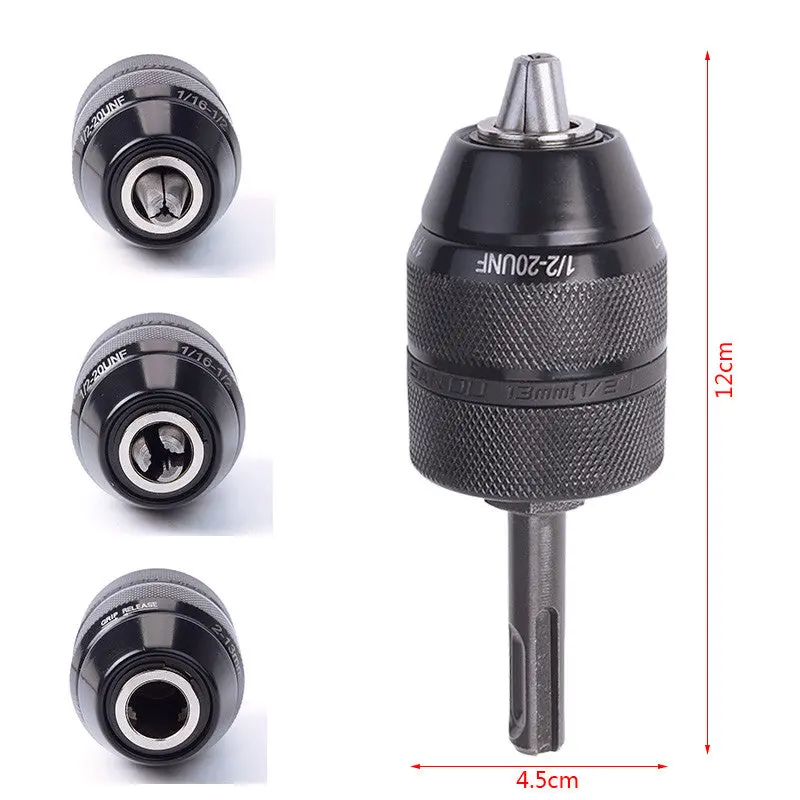 13Mm Professional Hss Keyless Drill Chuck With Sds Adaptor Hardware Tool Part 86918 1