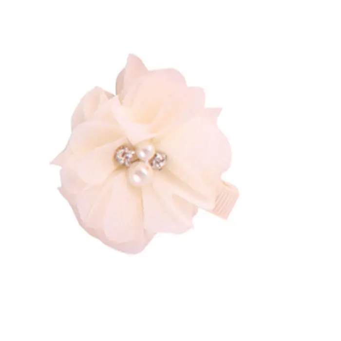14 Candy Colors Headwear 2Pc Cute Chiffon Flower Hair Clips Baby Girl Hairpins Children Kids Hair Wear 1