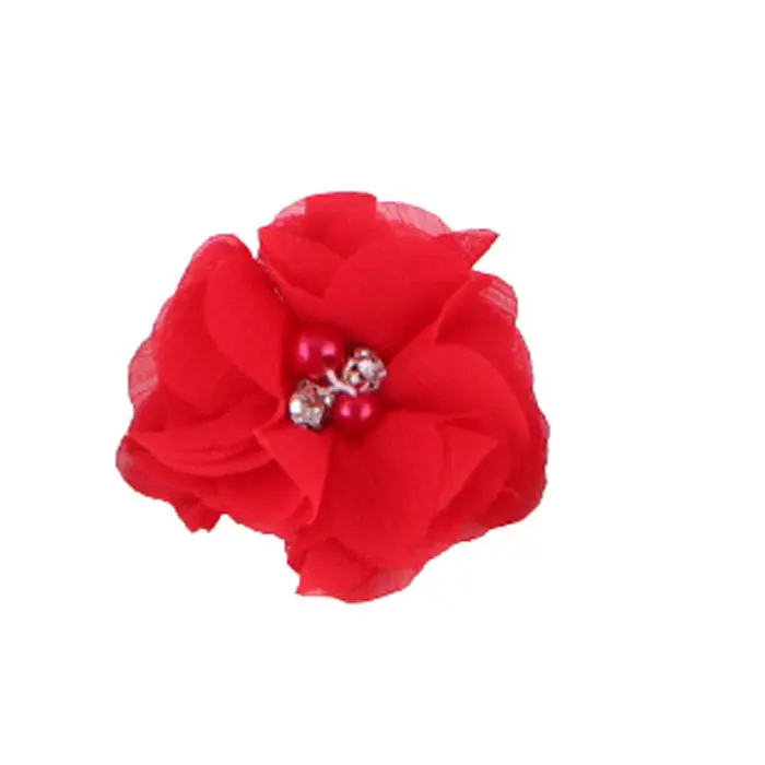 14 Candy Colors Headwear 2Pc Cute Chiffon Flower Hair Clips Baby Girl Hairpins Children Kids Hair Wear 2