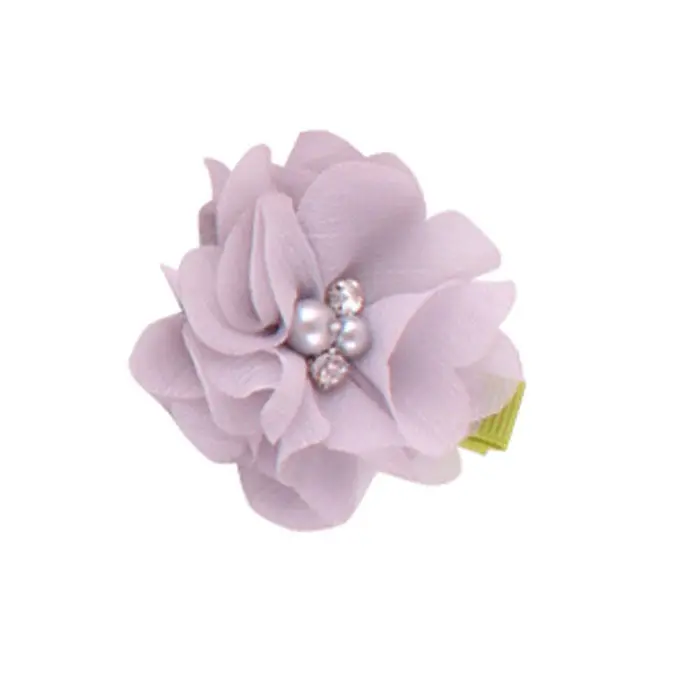 14 Candy Colors Headwear 2Pc Cute Chiffon Flower Hair Clips Baby Girl Hairpins Children Kids Hair Wear 3