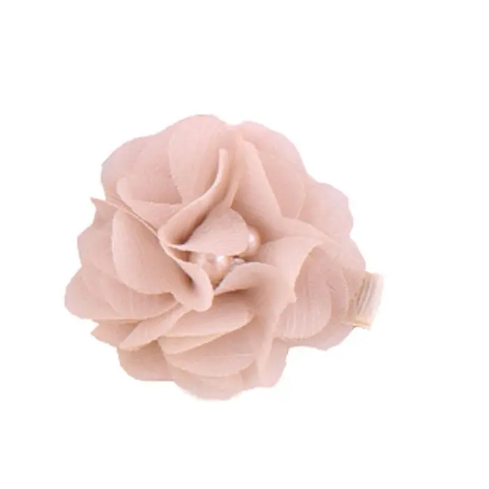 14 Candy Colors Headwear 2Pc Cute Chiffon Flower Hair Clips Baby Girl Hairpins Children Kids Hair Wear 6