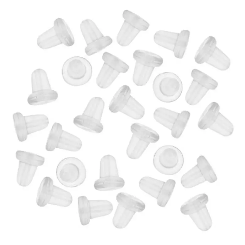 144 Piece Rubber Earring Backs Stoppers Ear Post Nuts Earring Back Accessories Jewelry Findings 1
