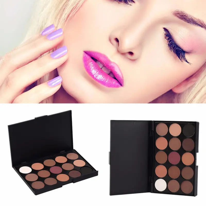 15 Color Cosmetic Eye Shadow Pigts Makeup Palette Matteand 1