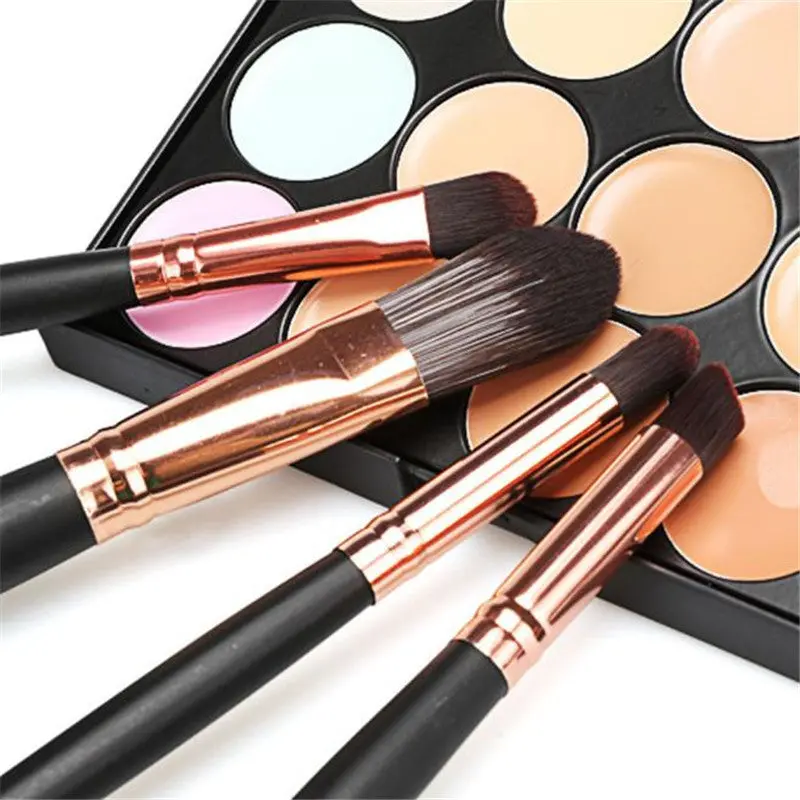 15 Colors Professional Concealer Palette Eyeshadow Contouring Make Up Face Cream Contour Palette + 20Pcs Makeup Brushes 1