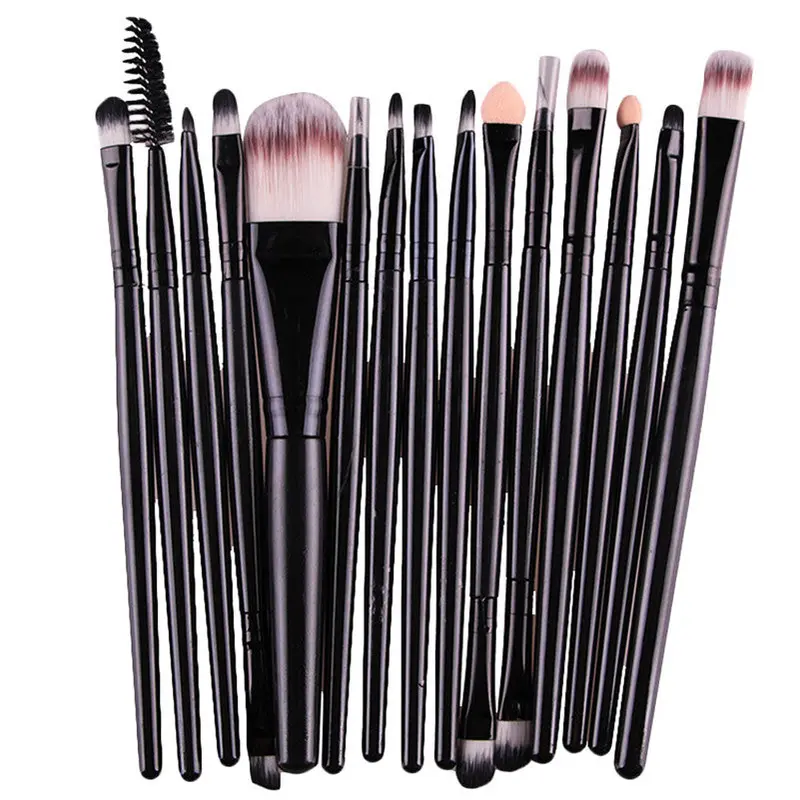 15 Pcs Eye Shadow Foundation Eyeliner Eyebrow Powder Lip Brush Makeup Brushes Tool Cosmetics Kits Beauty Make Up Brush 1