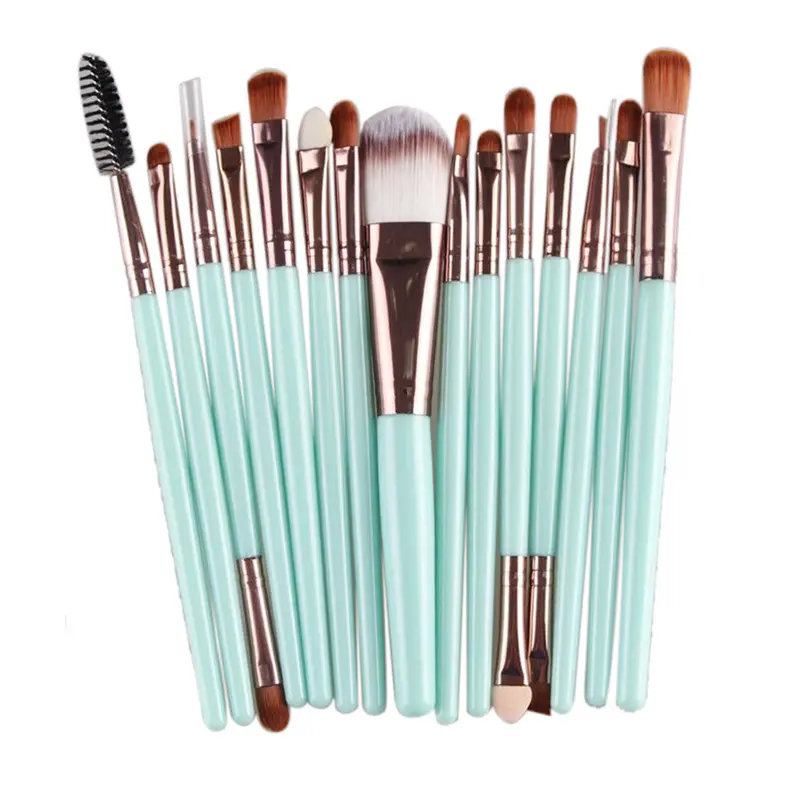 15 Pcs Makeup Brushes Concealer Lip Eye Shadow Eyebrow Eyeliner Make-Up Tools Kit Wool Liquid Face Foundation Make Up Brush 1