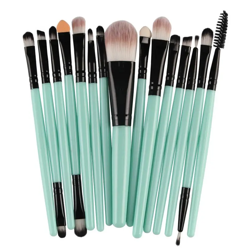 15 Pcs Multi-Function Cosmetic Brush Makeup Lip Eyebrows Eyelashes Eyes Tools Concealer Rose Gold Makeup Brushes 1