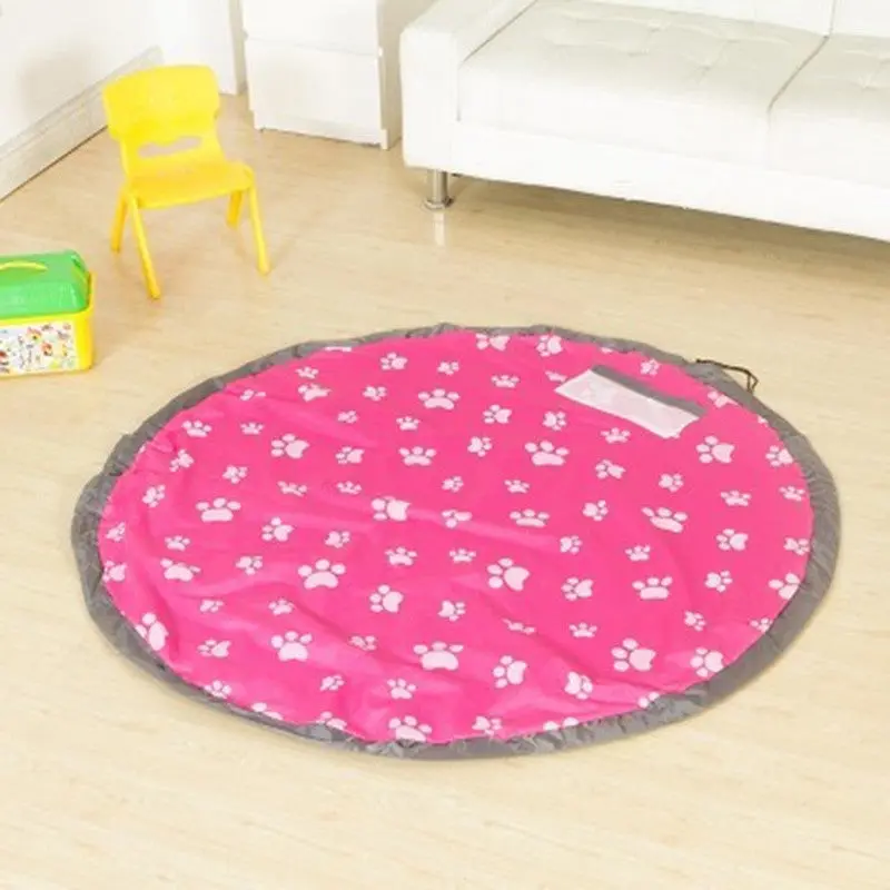 150Cm Toy Storage Bag Portable Kids Baby Play Mat Large Storage Bags Toys Organizer Rug For Toys 87887 1