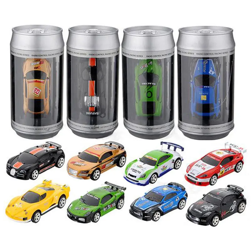 1:58 Mini Rc Car Radio Remote Control Cars Race Racing Coke Can Car Toy For Kids Rom Color 1