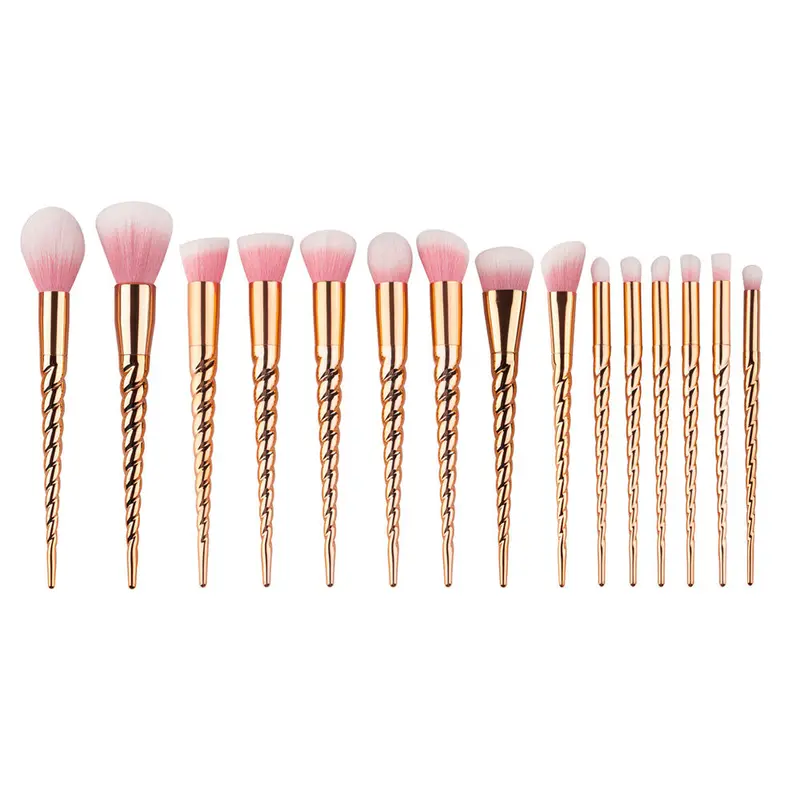 15Pcs Eyebrow Eyeshadow Gujhui Professional Makeup Brushes Face Contour Blush Brush Powder Foundation Make Up Brushes Kits 1