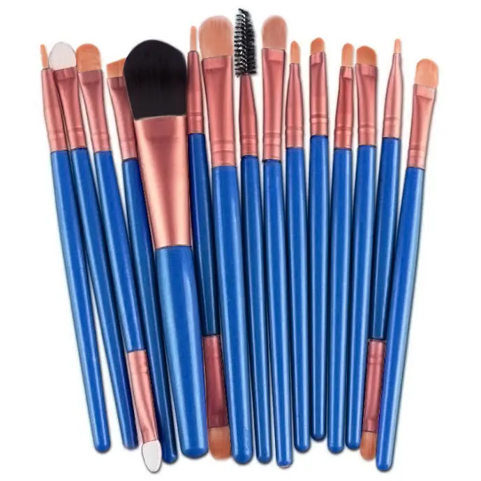15Pcs Qibest Professional Makeup Brushes Eyebrow Eyes Foundation Blending Pencil Brush Make Up Brushes Cosmetics Tools Kits 1