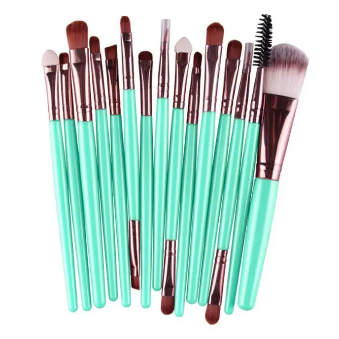15Pcs Qibest Professional Makeup Brushes Eyebrow Eyes Foundation Blending Pencil Brush Make Up Brushes Cosmetics Tools Kits 7