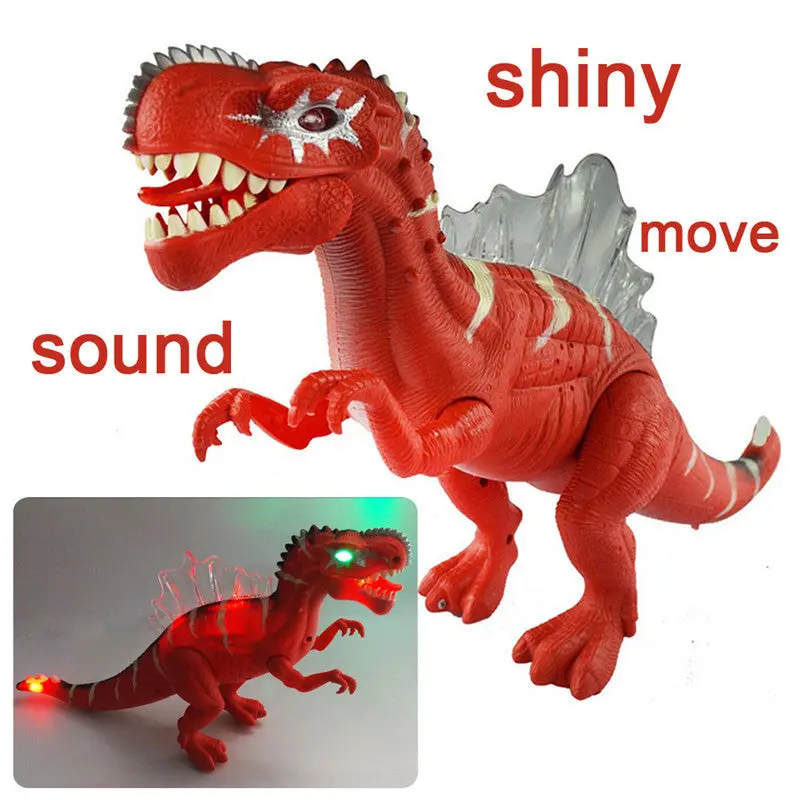 17'' Dinosaur Toys For Children Kids Favourite Gift Jurassic Park World Sounding Flashing Plastic Electronic Dinosaur Toy 1